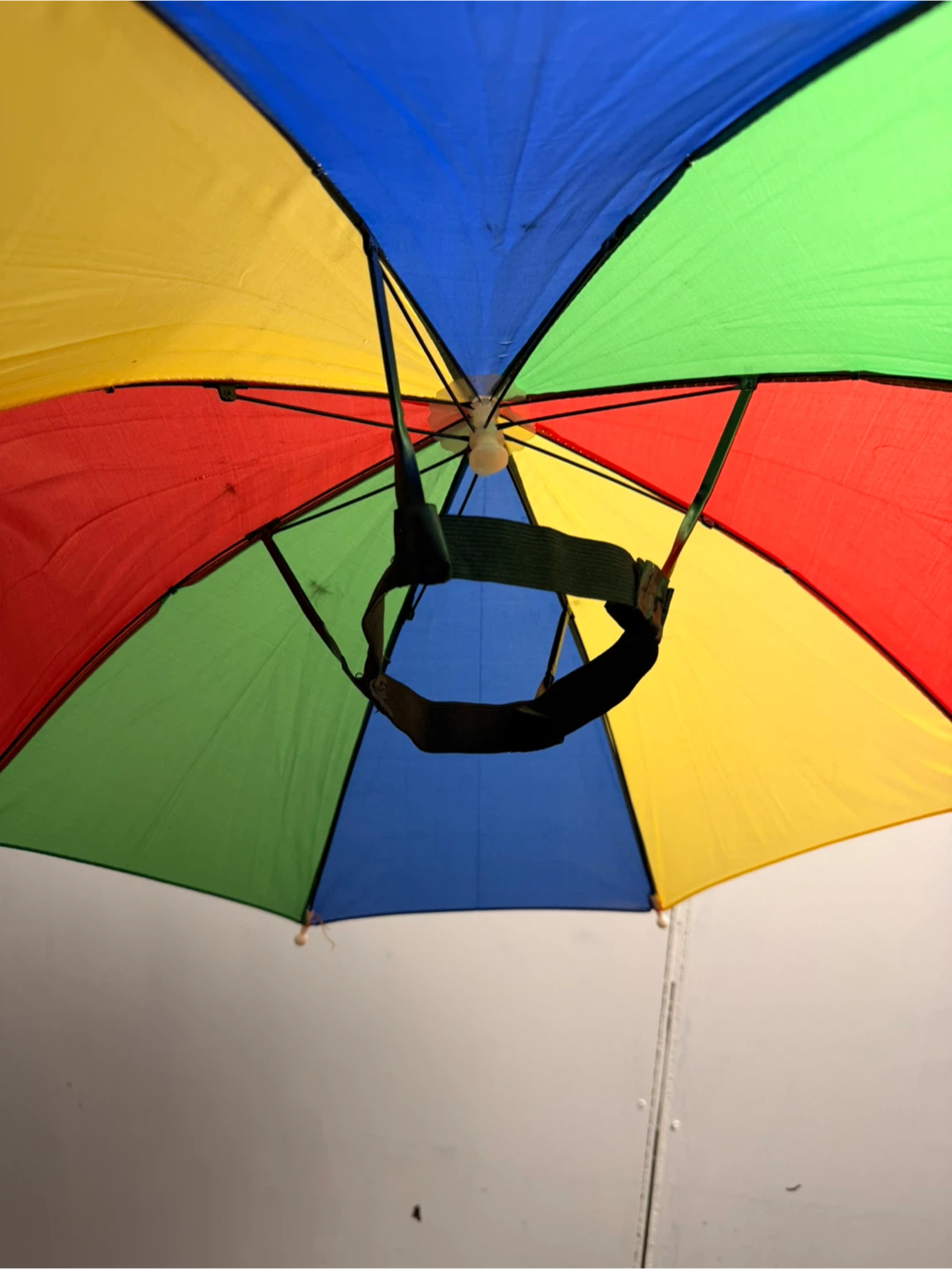 Hands-Free Rainbow Umbrella Hat - photo 2