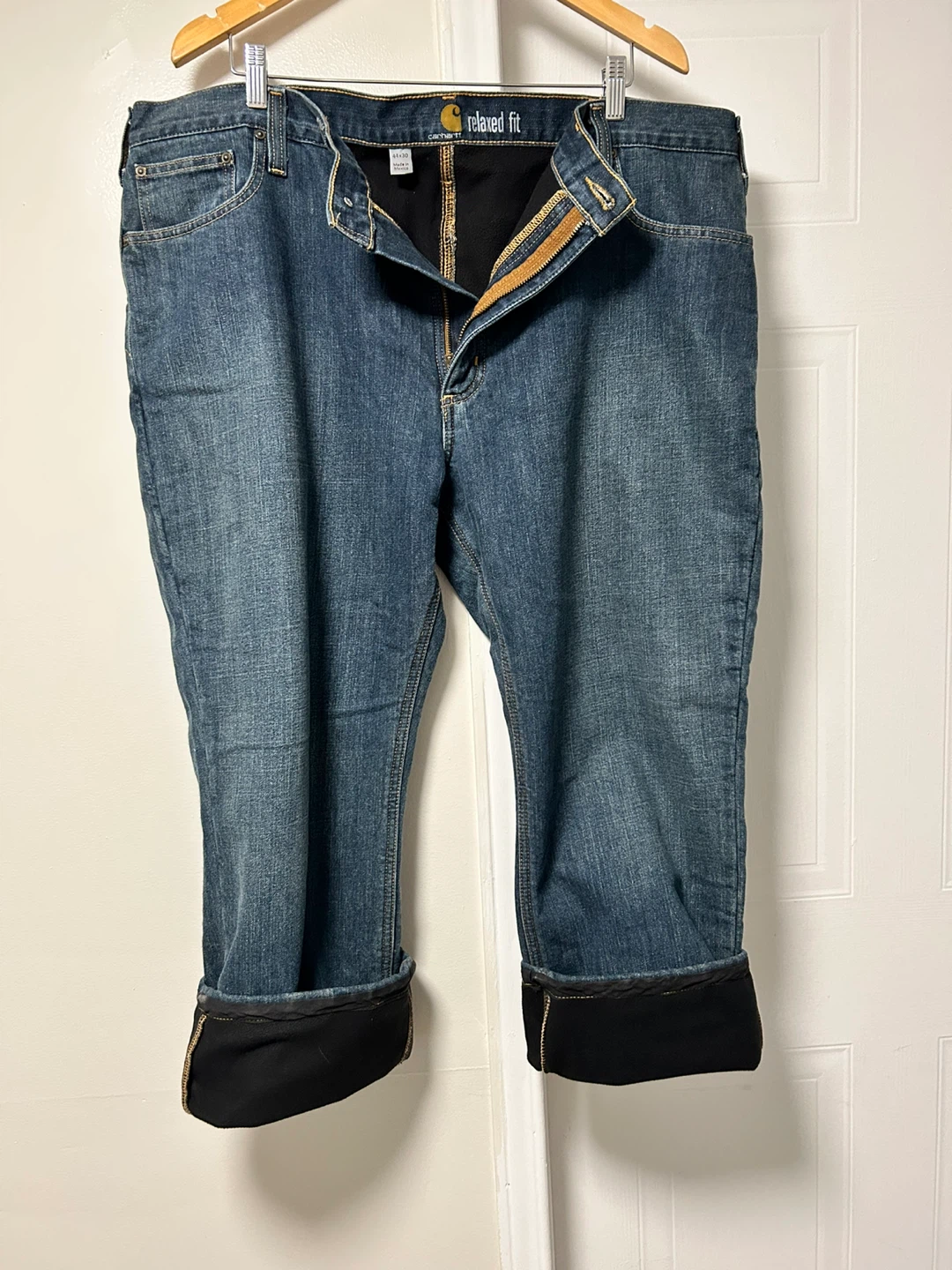 Carhartt Relaxed Fit Flannel Lined Jeans 44x30 - photo 4