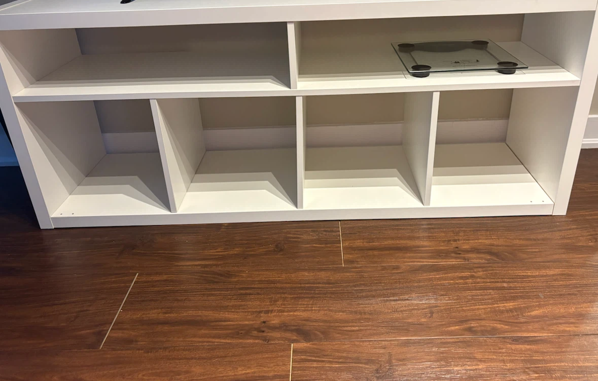 White IKEA Kallax shelving unit - photo 2