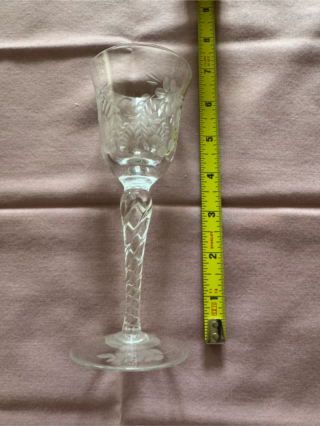 18pc Vintage WMF La Galleria Etched Crystal Stemware Set - photo 5