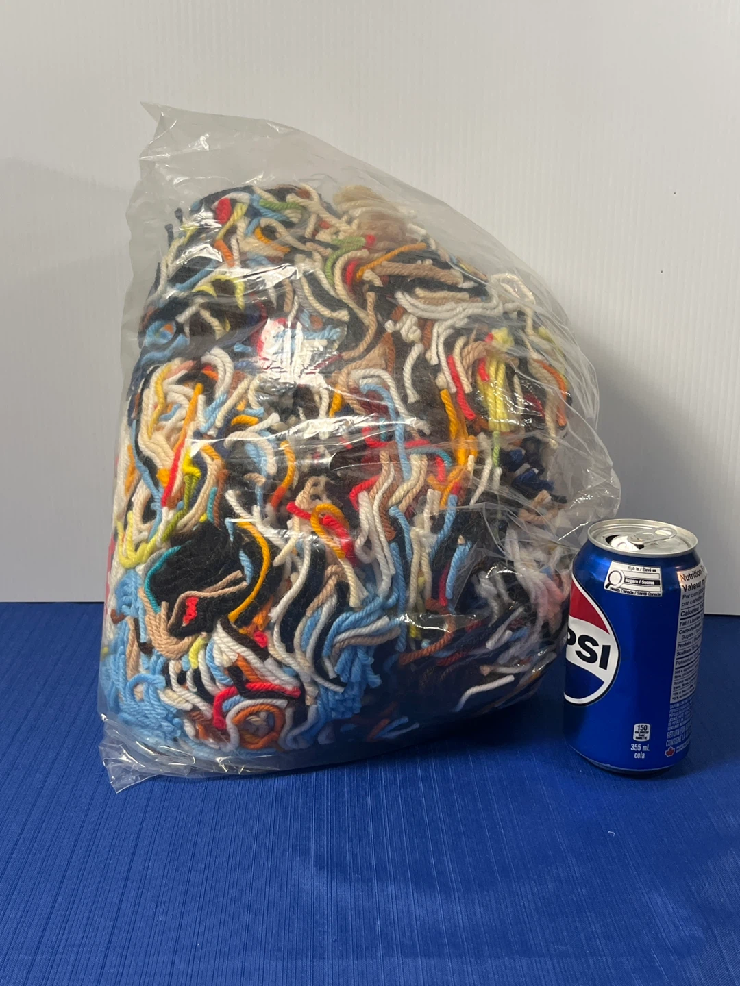 Bulk Latch-Hook Yarn Scraps Bag –  2.5” Pre-Cut Multi-Color Mix - photo 4