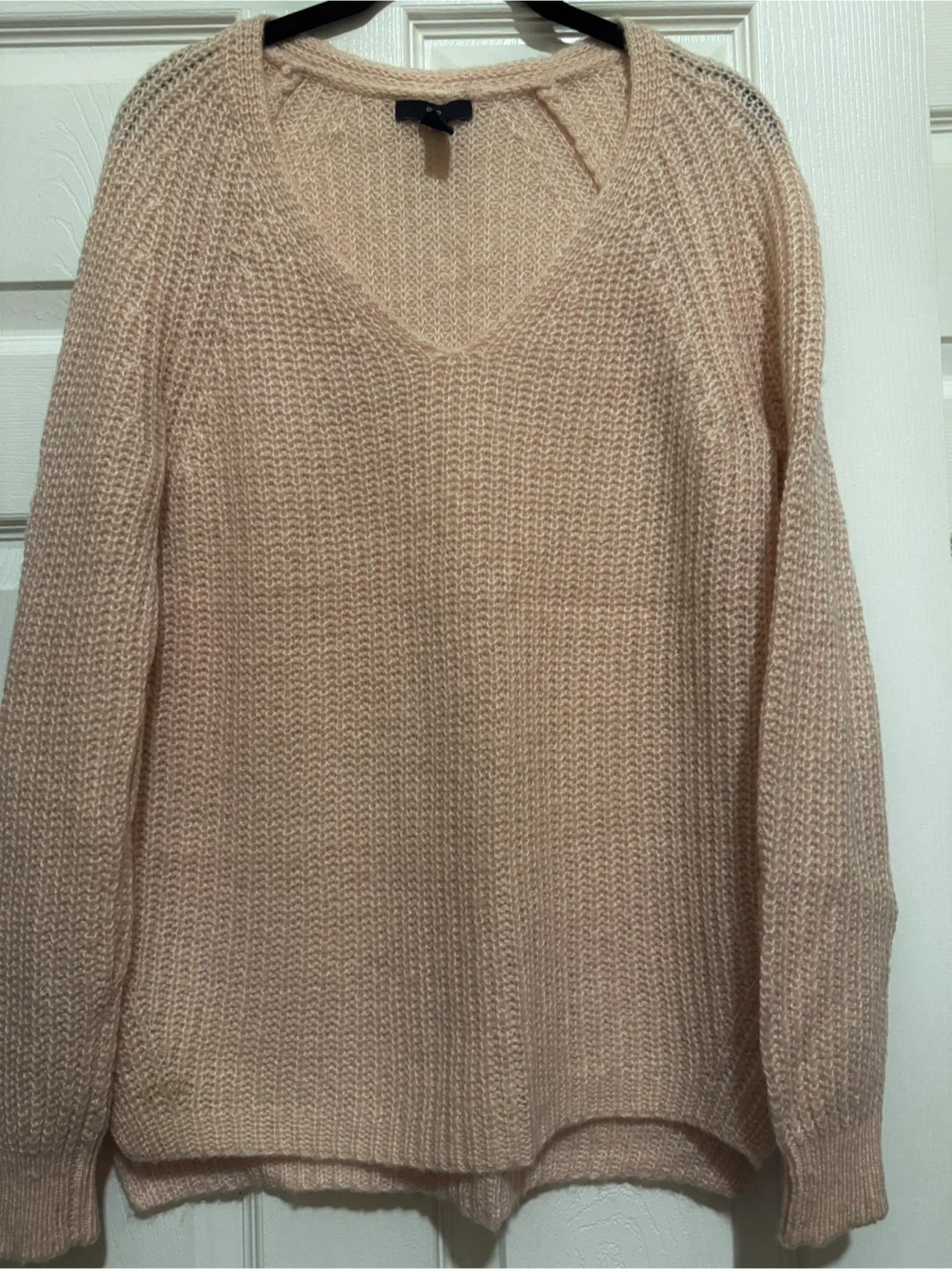 Gap Blush Pink V-Neck Knit Sweater