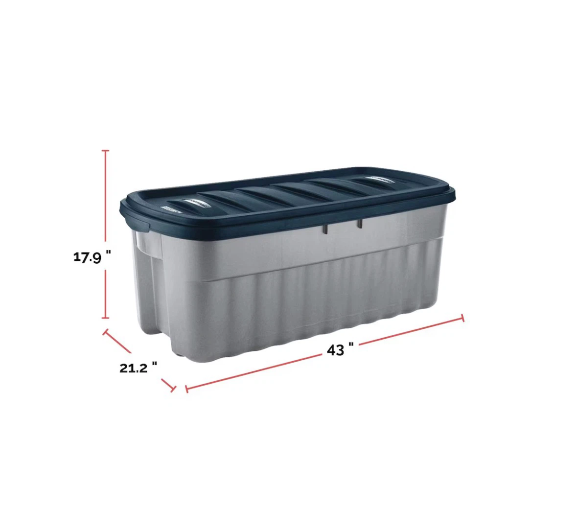 Large Rubbermaid Storage Bins with Lids - photo 2