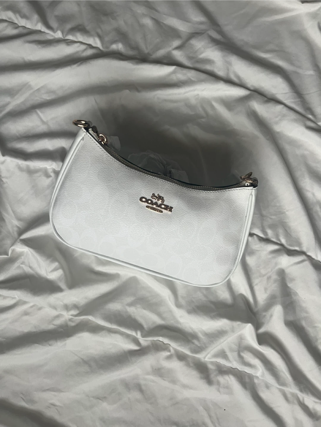 Coach White Shoulder Bag