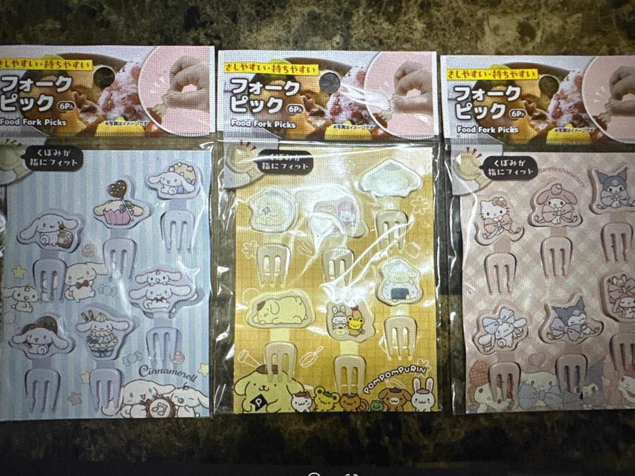 Sanrio Food Fork Picks Set
