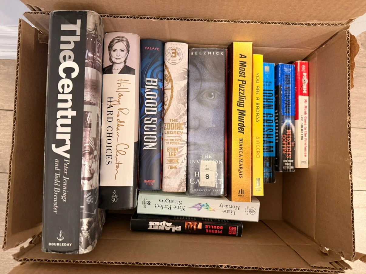 $10 for all 12!! Box of Mixed Fiction and Non-Fiction Books