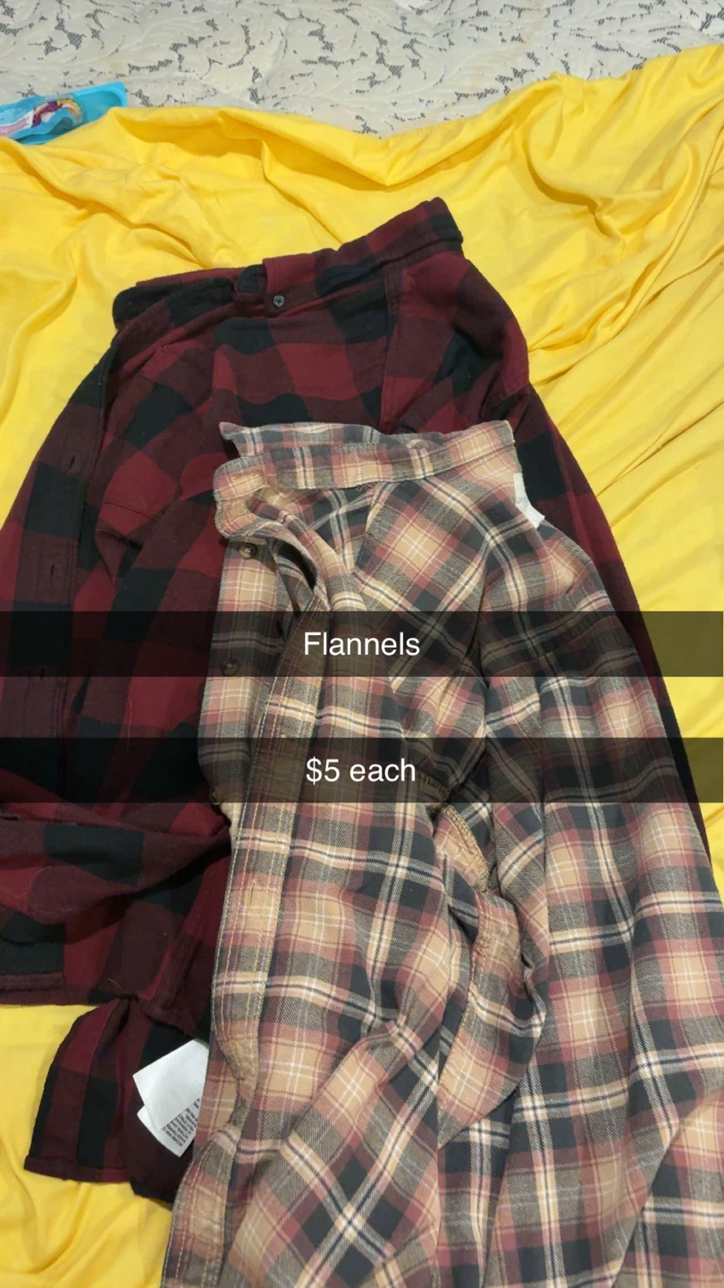 Two flannel shirts