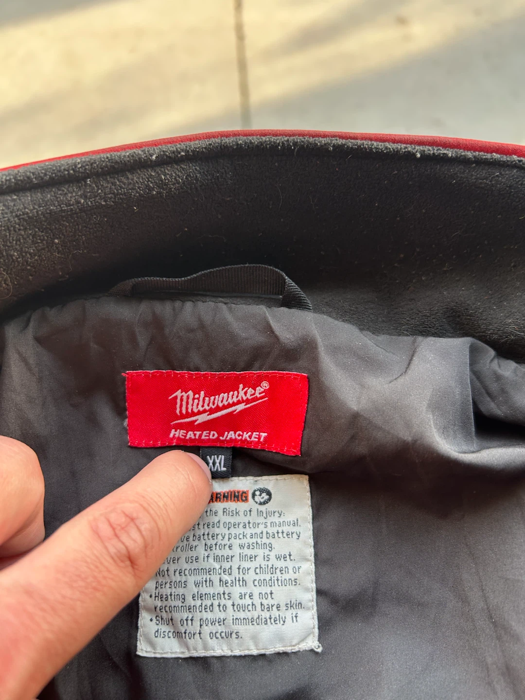 Milwaukee Red Heated Jacket Size XXL+3/8” hammer drill - photo 3