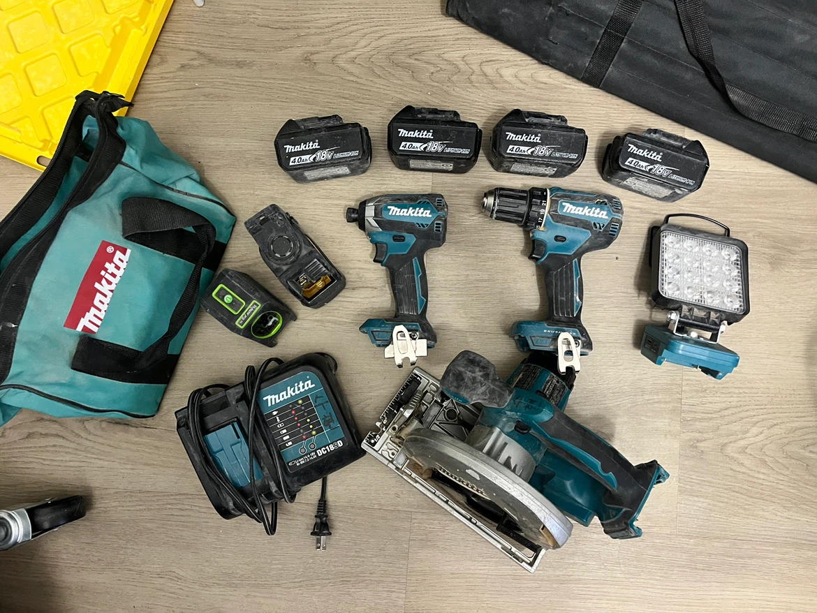 Makita Tool Set with Battery and Charger