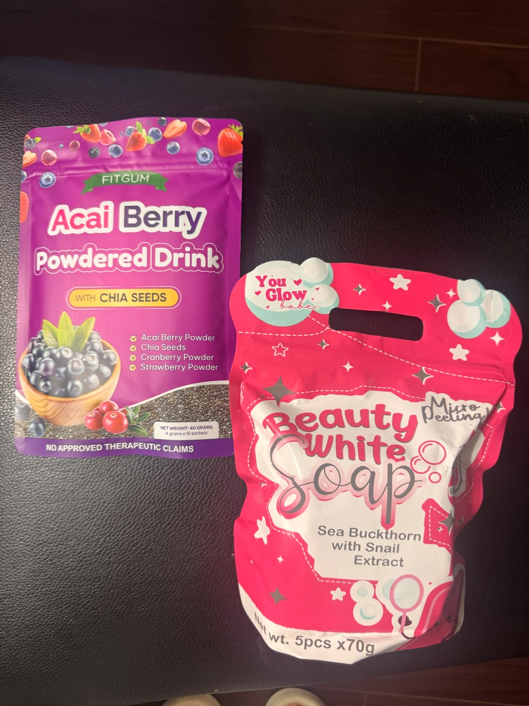 Fitgum Acai Berry Drink and You Glow Babe Soap Set