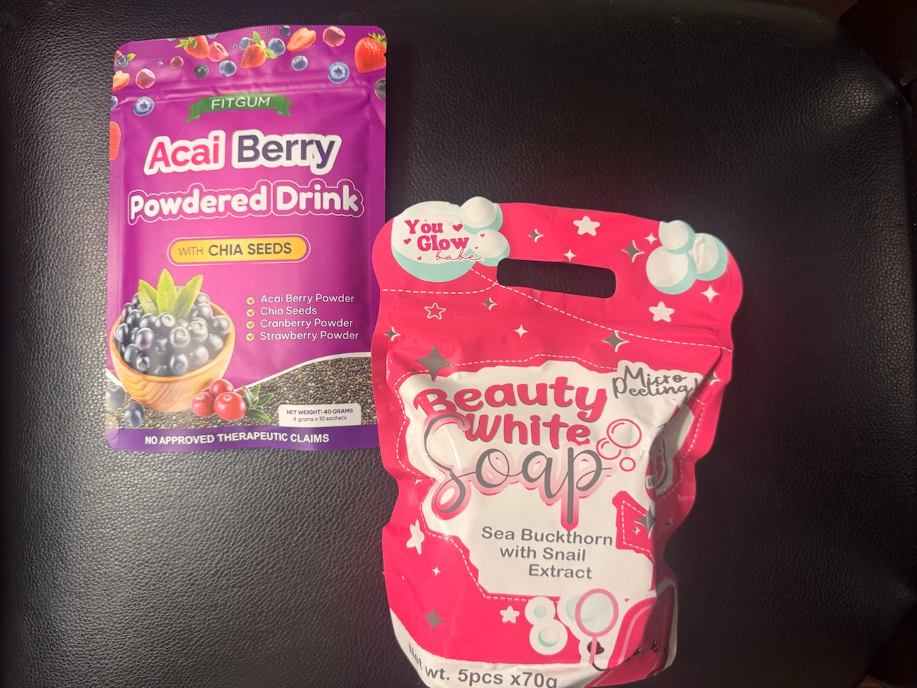 Fitgum Acai Berry Drink and You Glow Babe Soap Set - photo 3