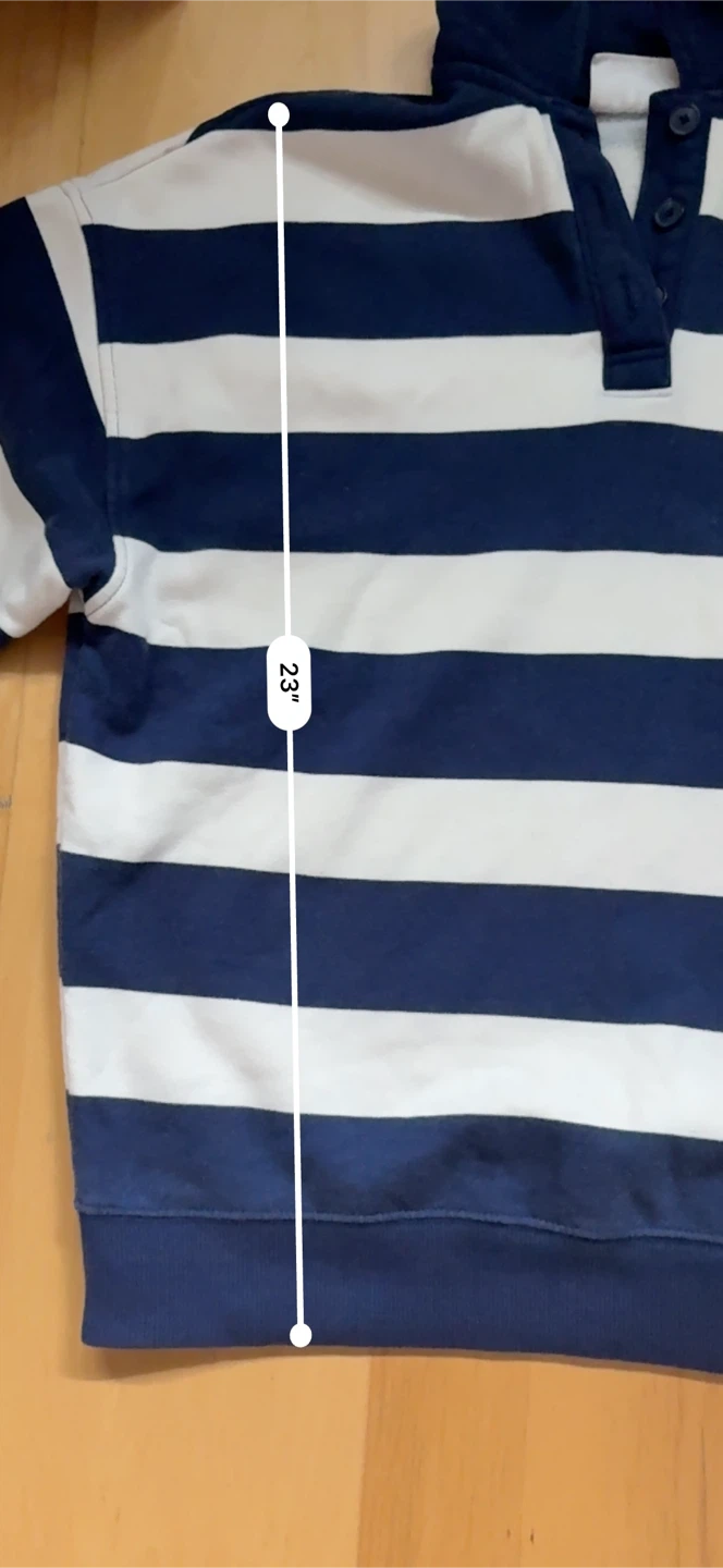 Champion Navy and White Striped Polo - photo 2