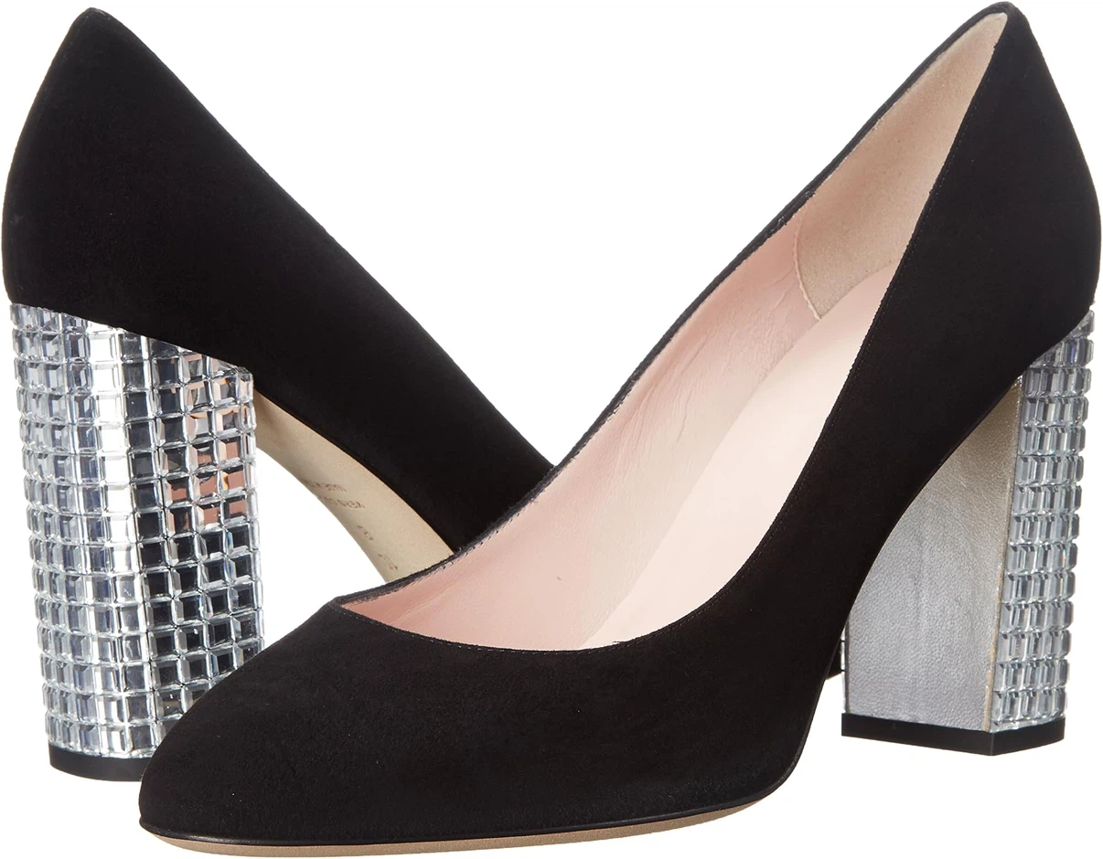 Kate Spade New York Black Suede Heels