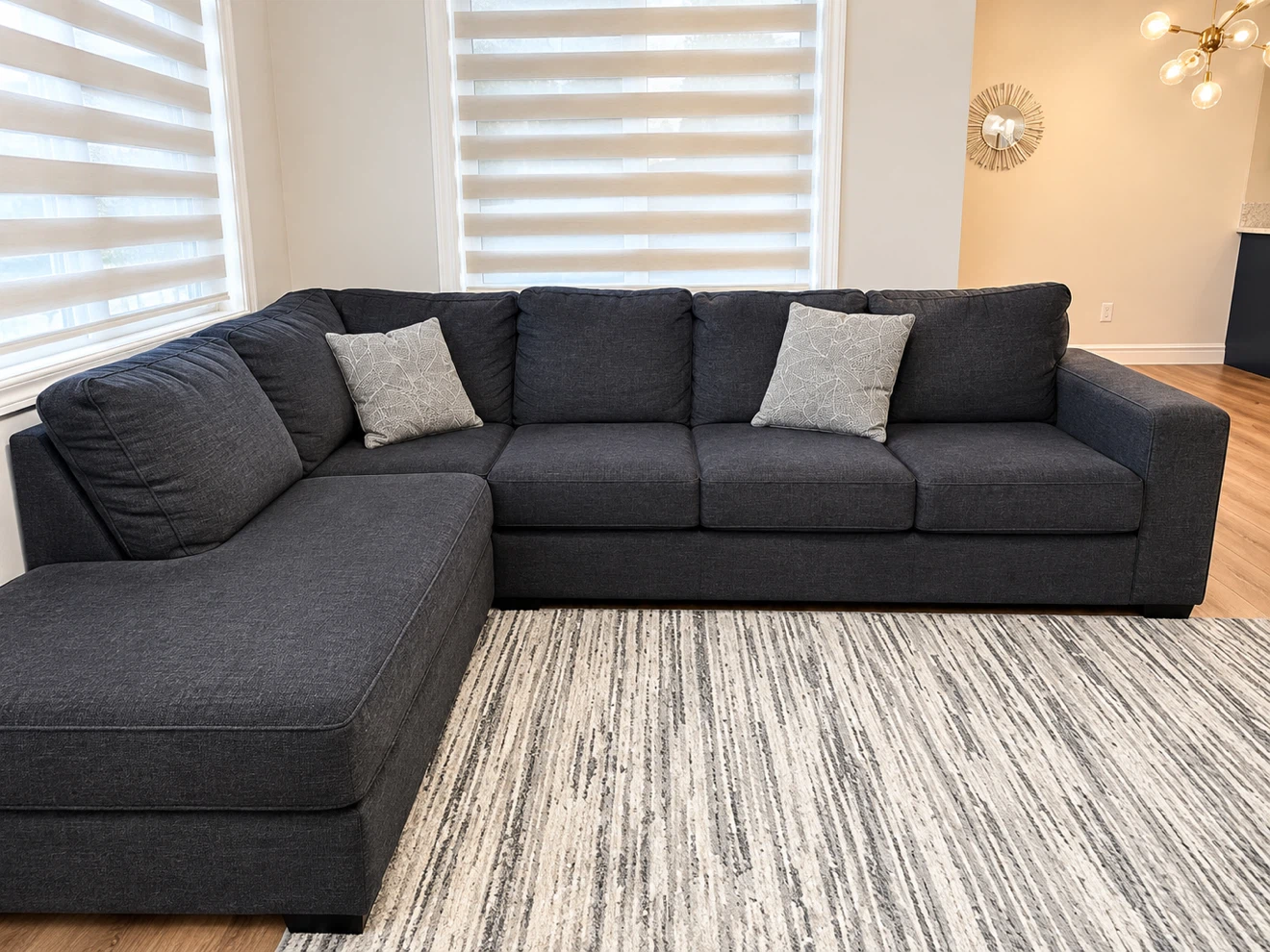 Dark Grey Sectional Sofa