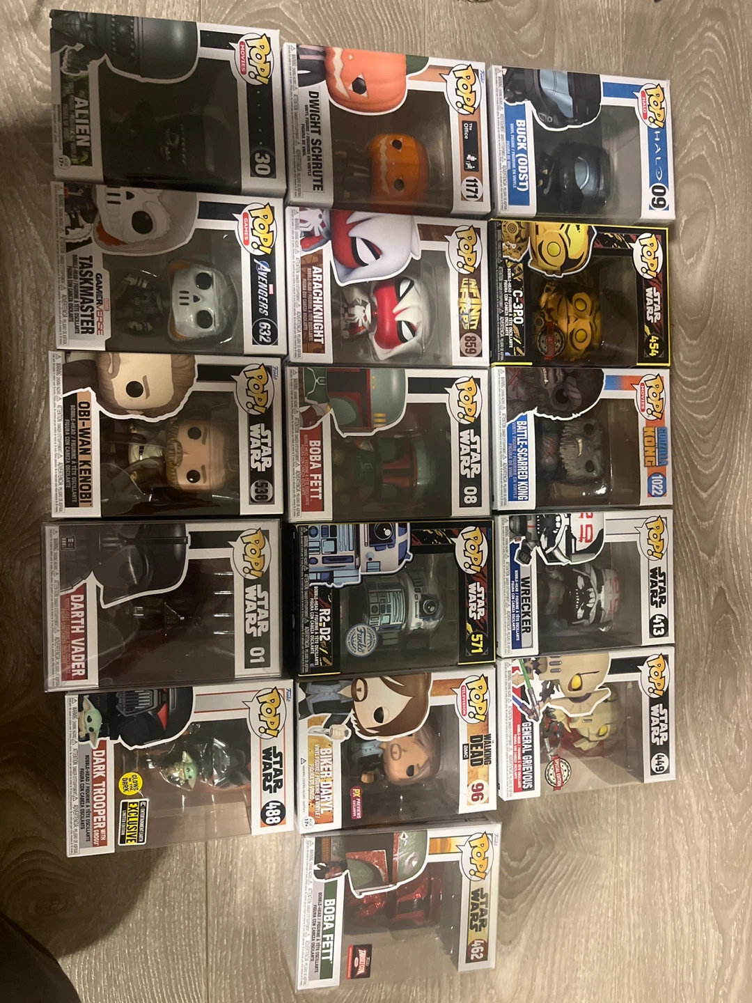 Various funko pops