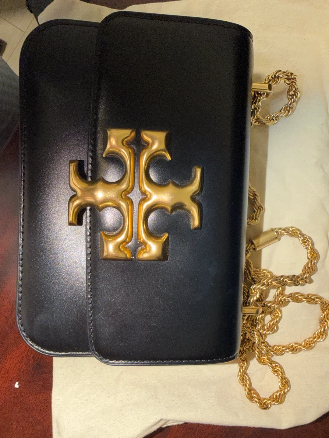 Tory Burch Black Leather Crossbody Bag