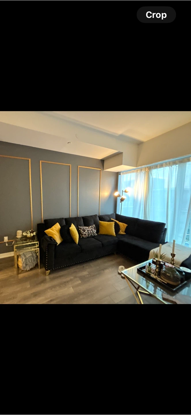 Black sectional sofa