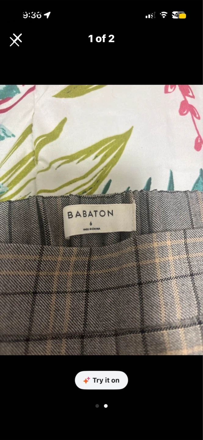 Babaton Plaid Trousers