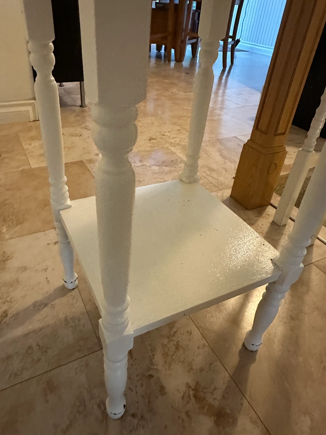 White side table with drawer - wood! - photo 4