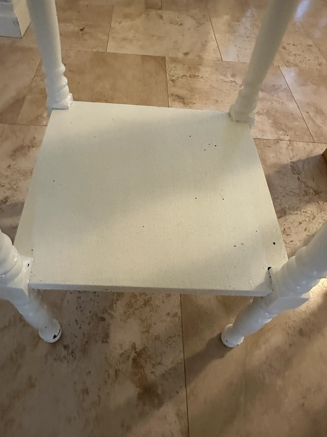 White side table with drawer - wood! - photo 5
