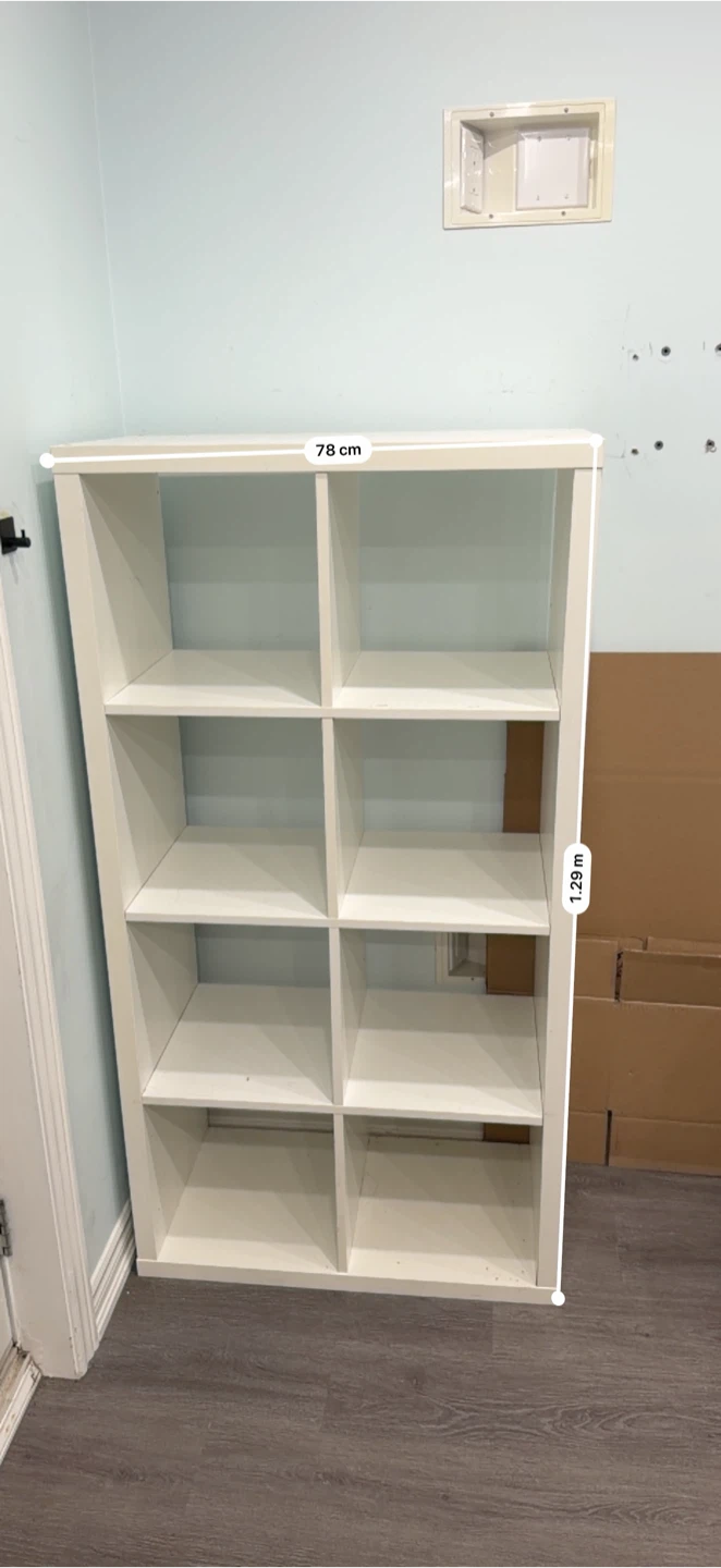 IKEA Kallax White Shelf Unit - photo 2