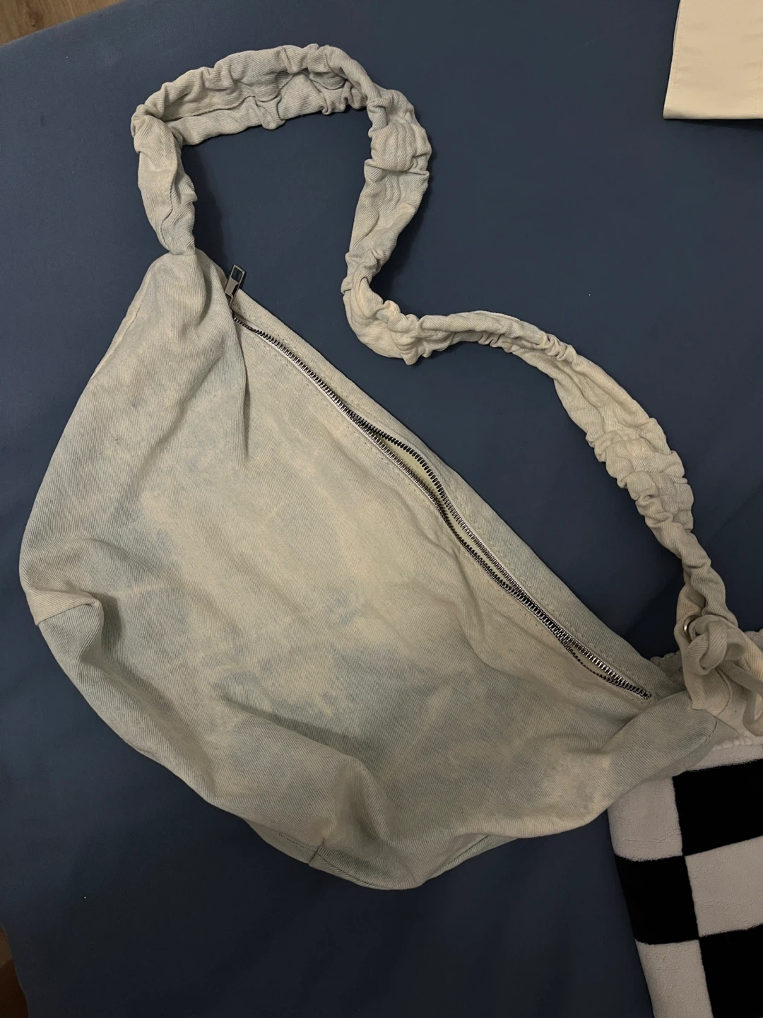 Light Wash Denim crossbody Bag