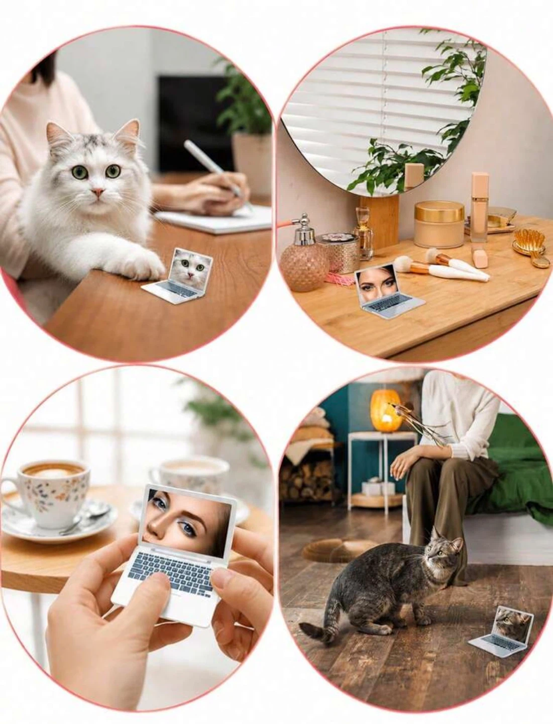 Miniature Laptop Design Makeup Mirror - photo 4