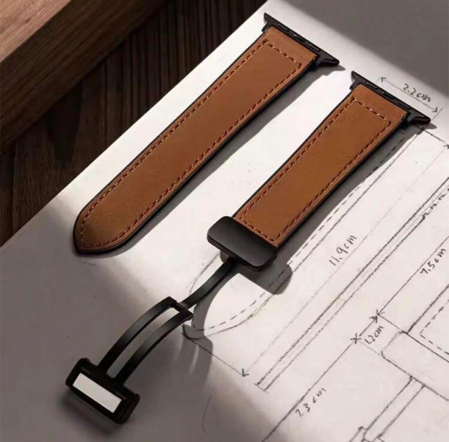 Leather Magnetic Apple Watch Band - photo 3