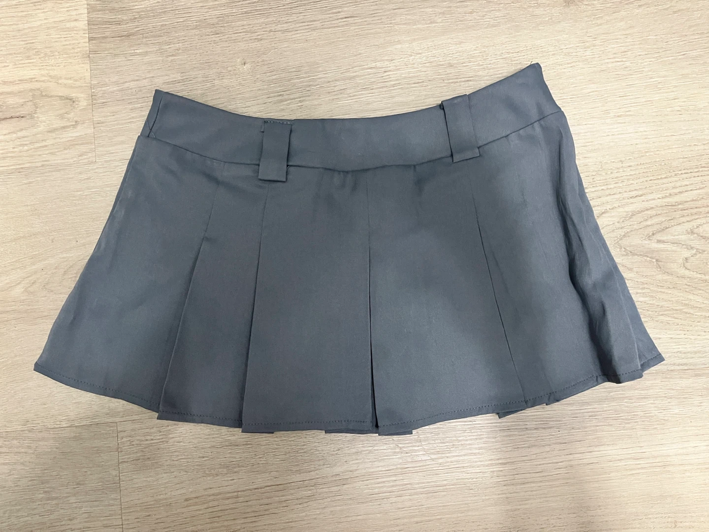 XXS Grey pleated mini skirt