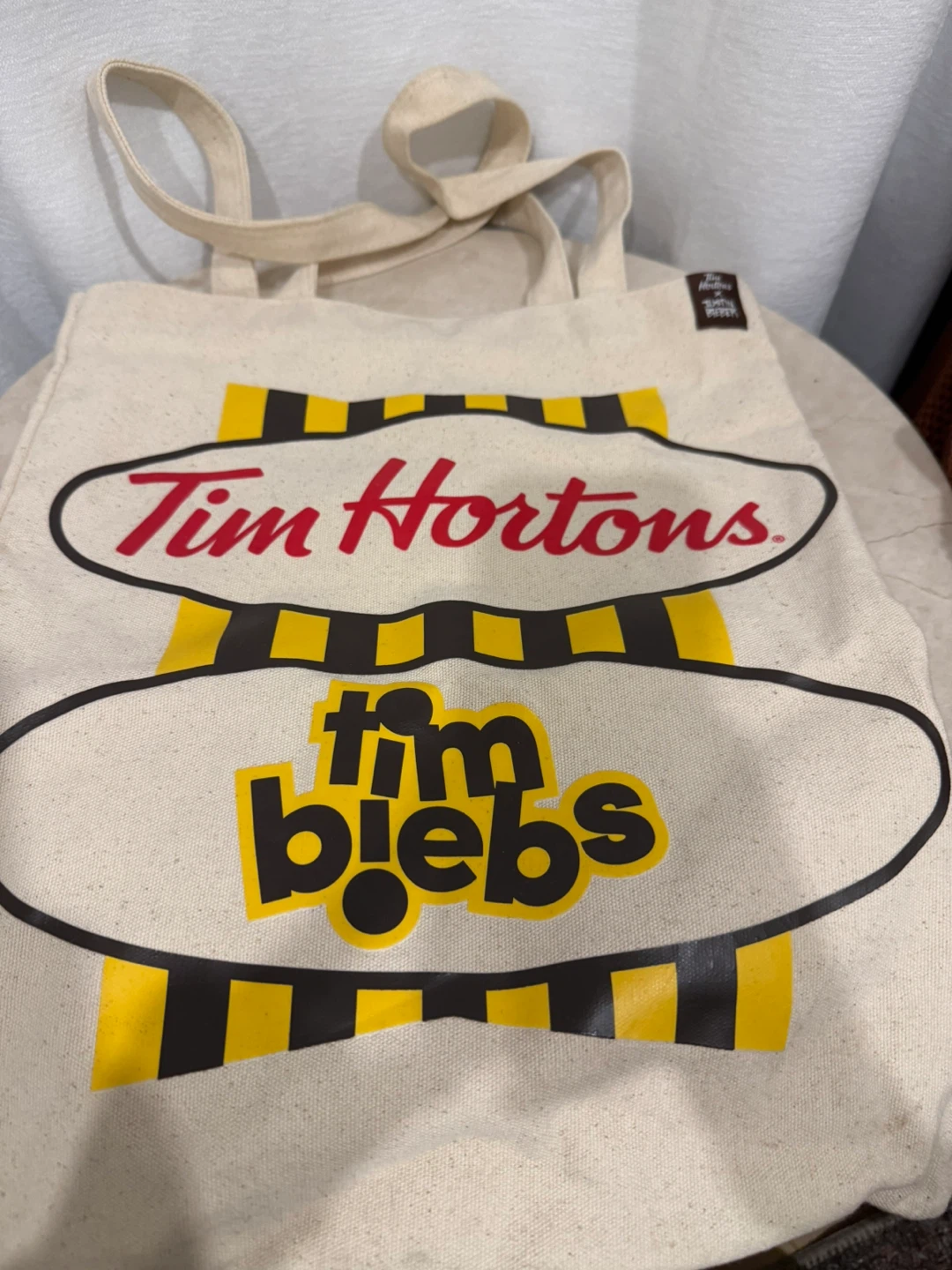 Tim Hortons x Justin Bieber Tim Biebs Tote Bag