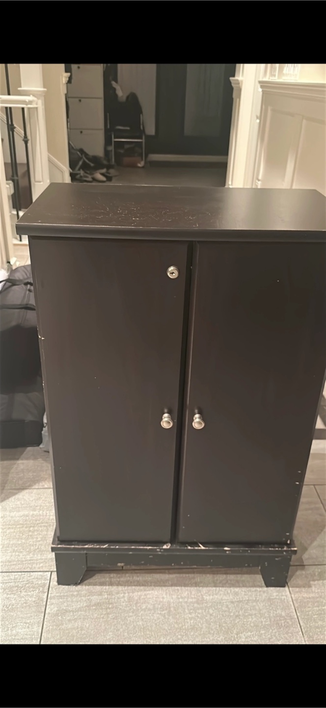 Espresso colored Storage Cabinet with Doors - photo 2