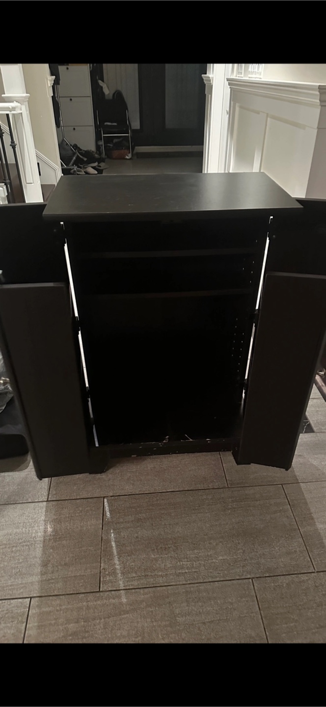 Espresso colored Storage Cabinet with Doors - photo 4