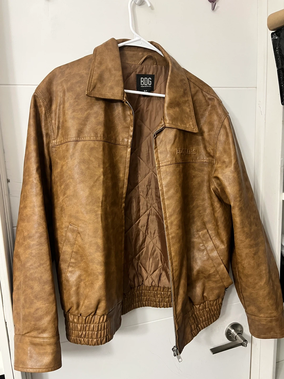 BDG Urban Outfitters Brown Faux Leather Jacket