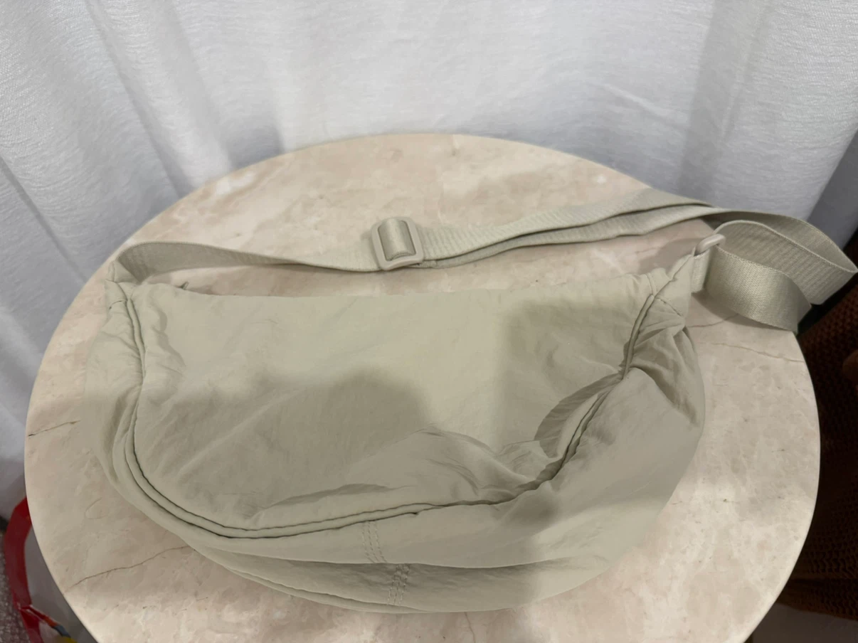 Beige Crescent Crossbody Bag - photo 3