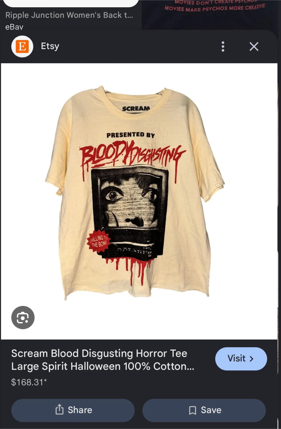 Scream Bloody Disgusting Graphic T-Shirt