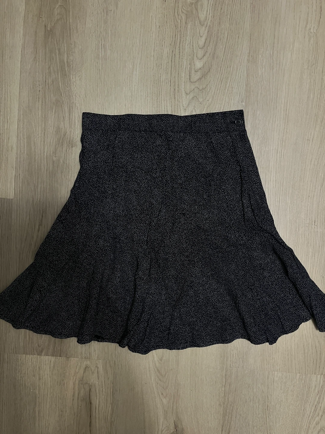 Black Polka Dot Mini Skirt