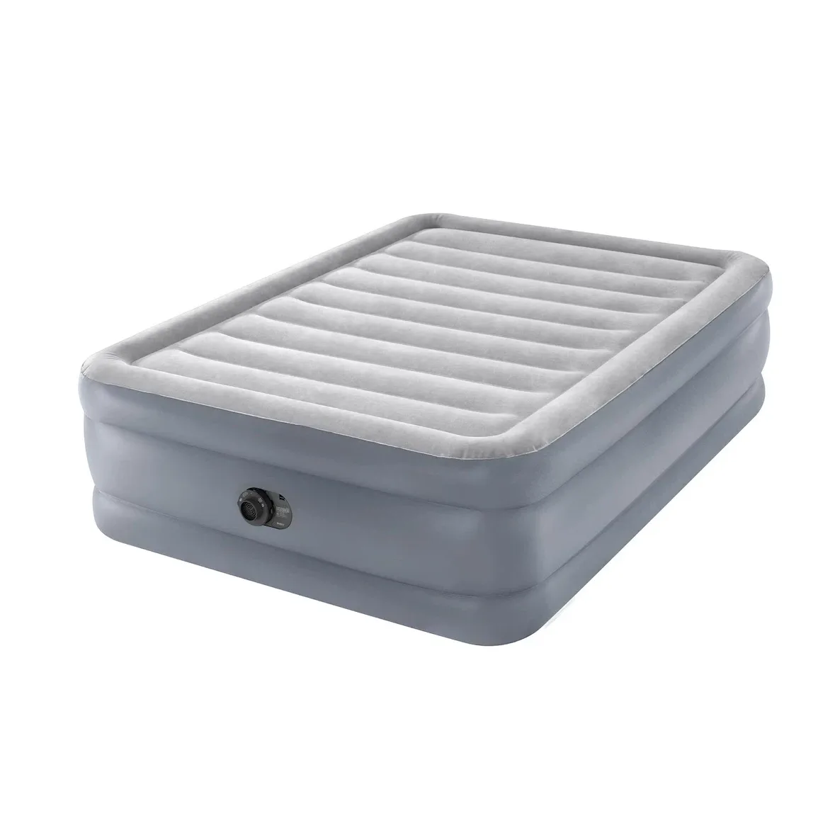 Intex 20" Queen Deluxe Raised Air Mattress with Built-in Pump