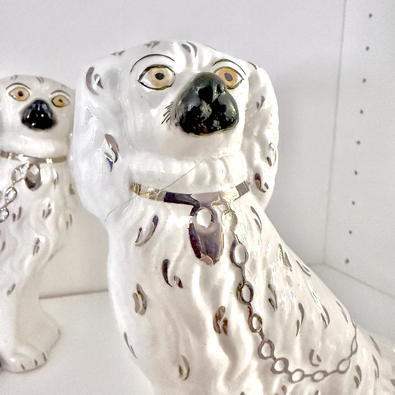 Authentic Victorian era Staffordshire dog mantle figurines - photo 3