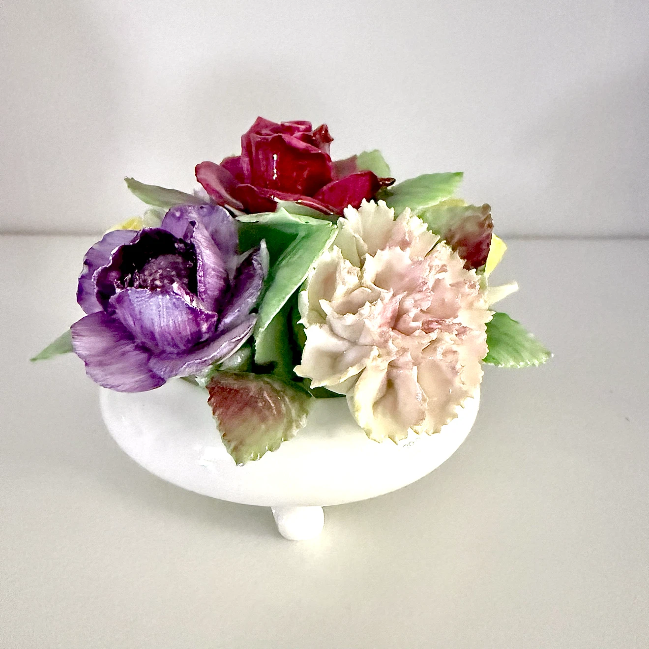 Royal Adderley porcelain posies pot figurine - photo 4