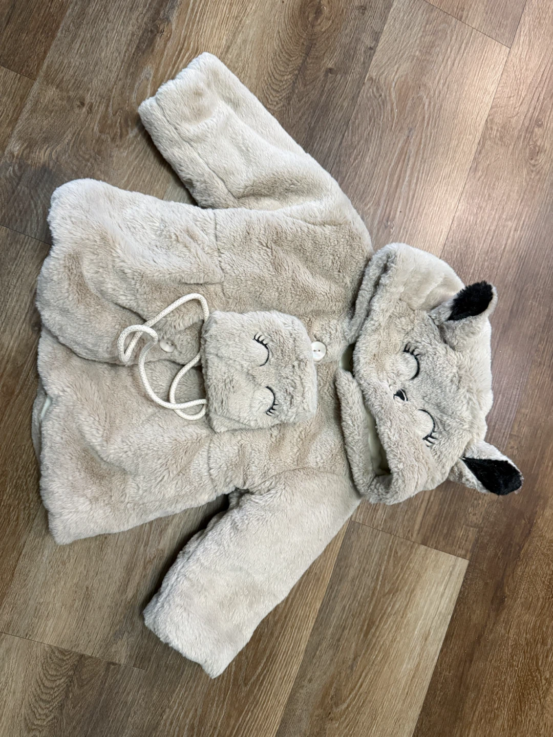 Zorph Faux Fur Coat with Hood and Matching Bag - photo 3