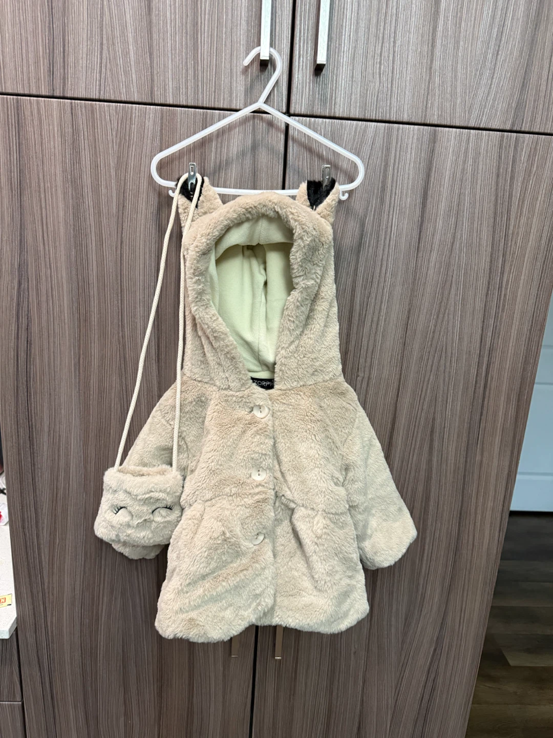 Zorph Faux Fur Coat with Hood and Matching Bag - photo 5