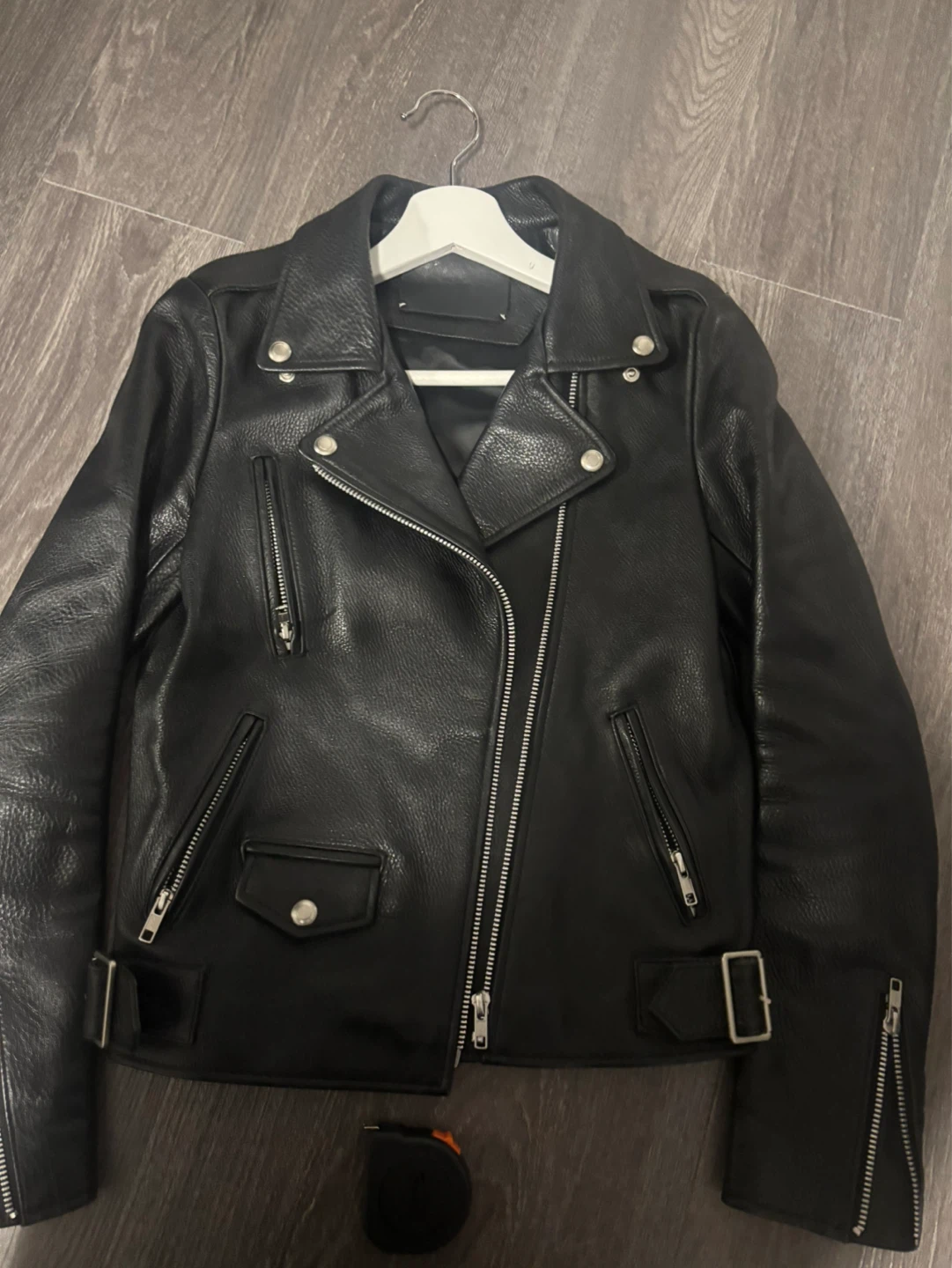 Vivastudio Classic Leather Biker Rider Jacket S