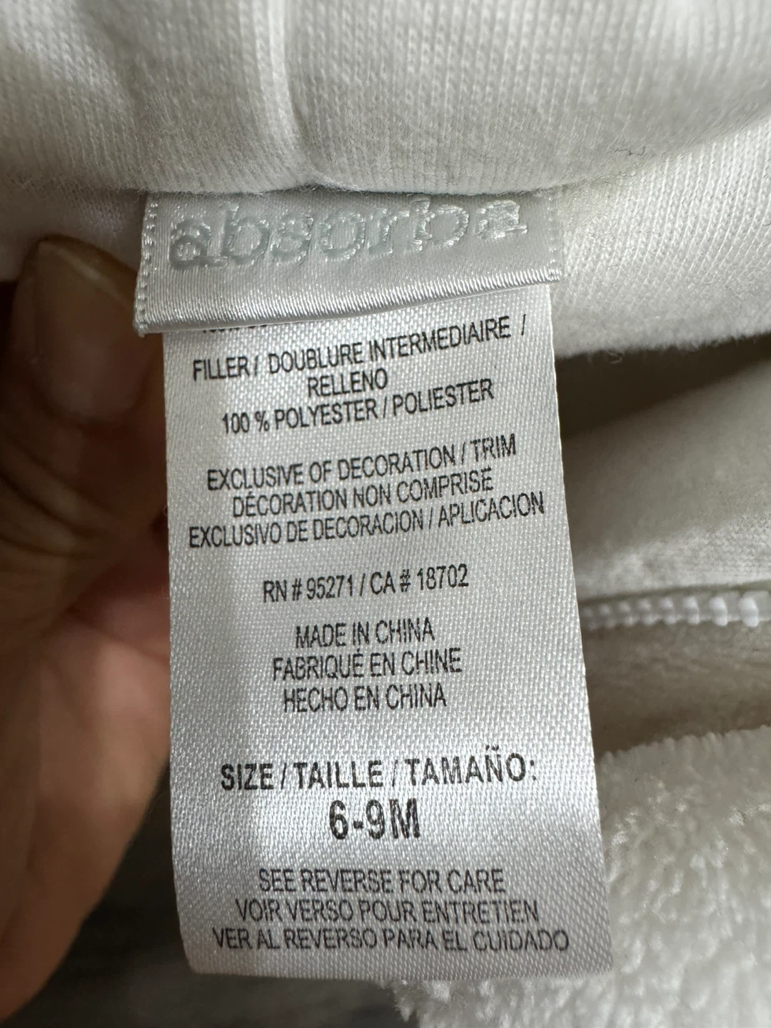 Absorba Baby Snowsuit 6-9M - photo 3