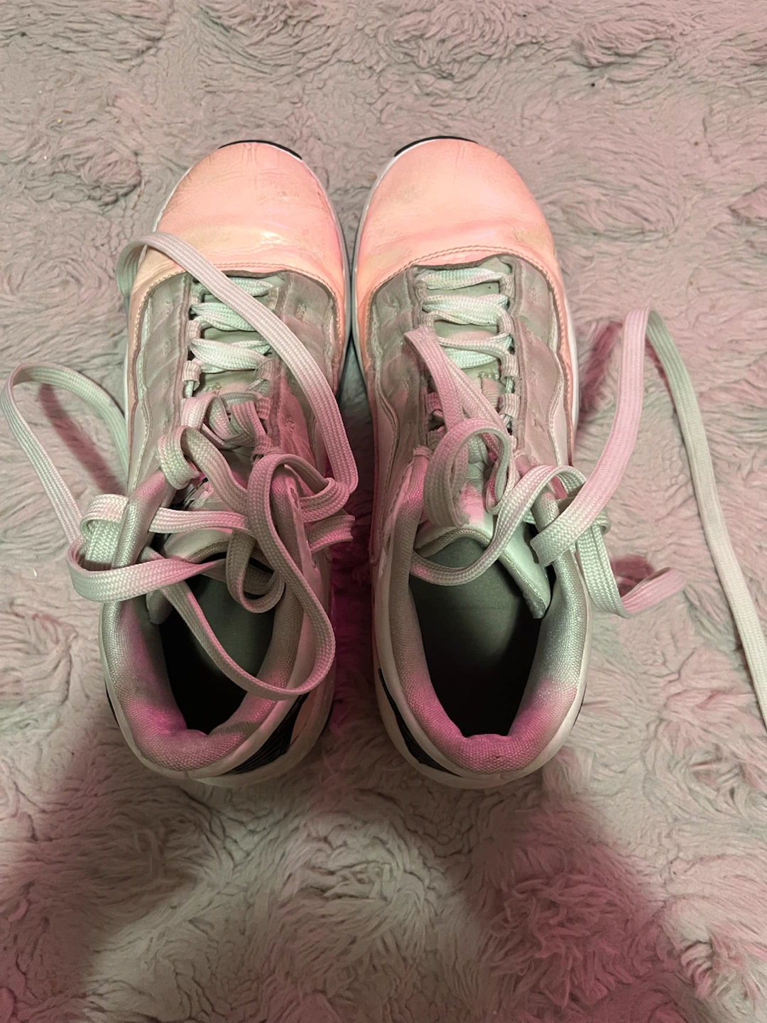 Jordan Sneakers Pink and White - photo 2