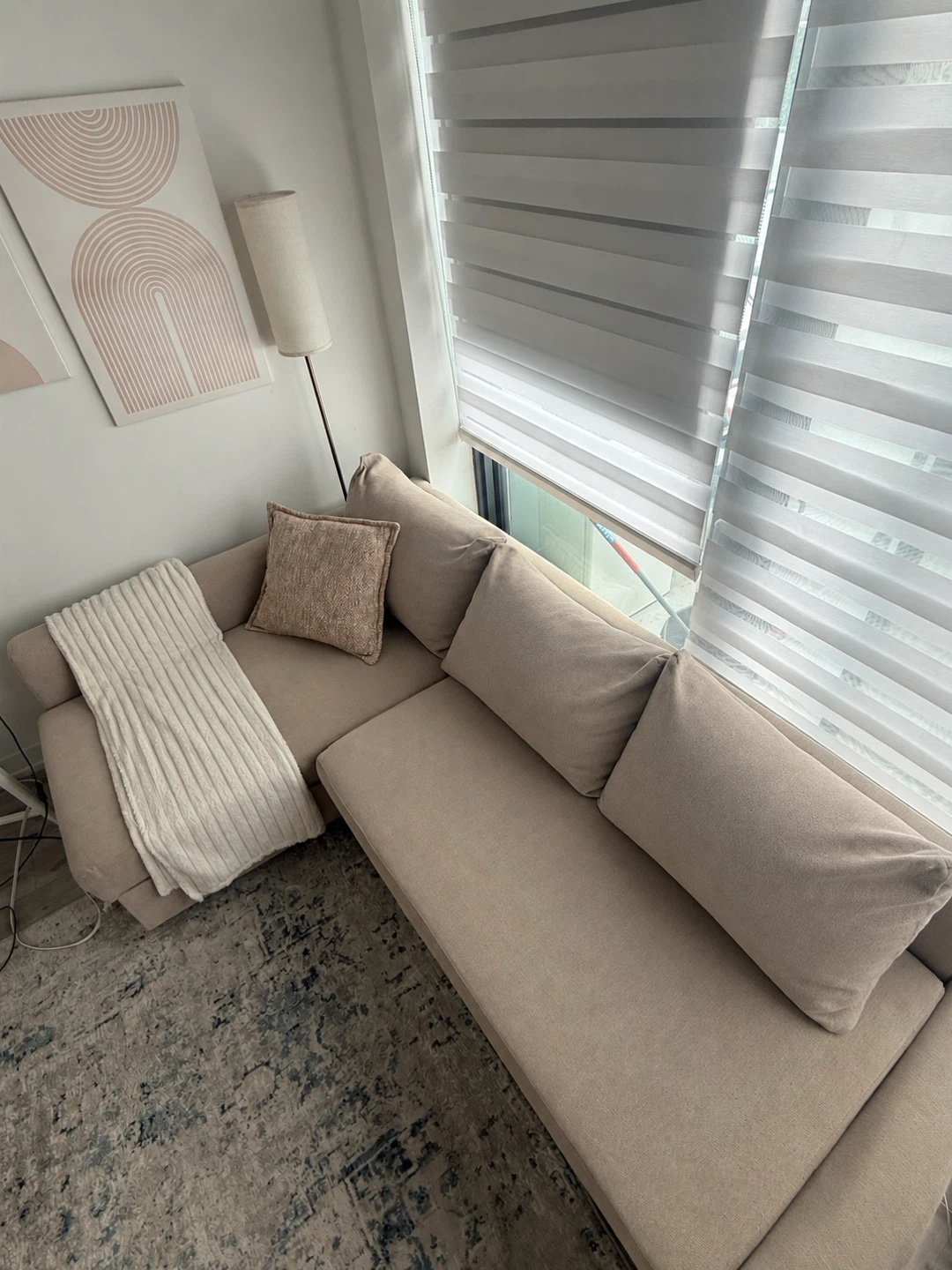 IKEA FRIHETEN Sectional Sofa Bed – Beige - photo 3