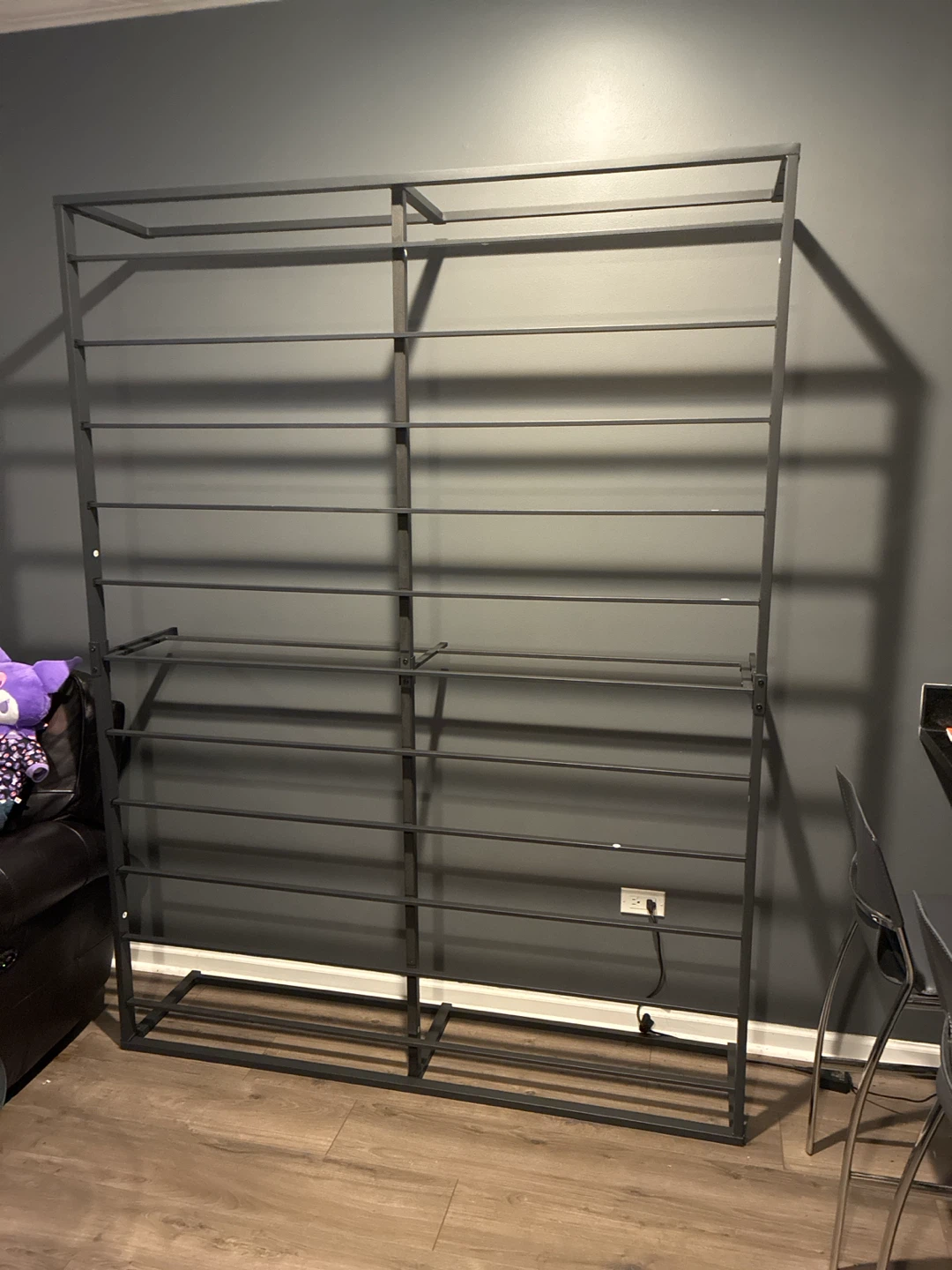 Black Metal queen size bed frame