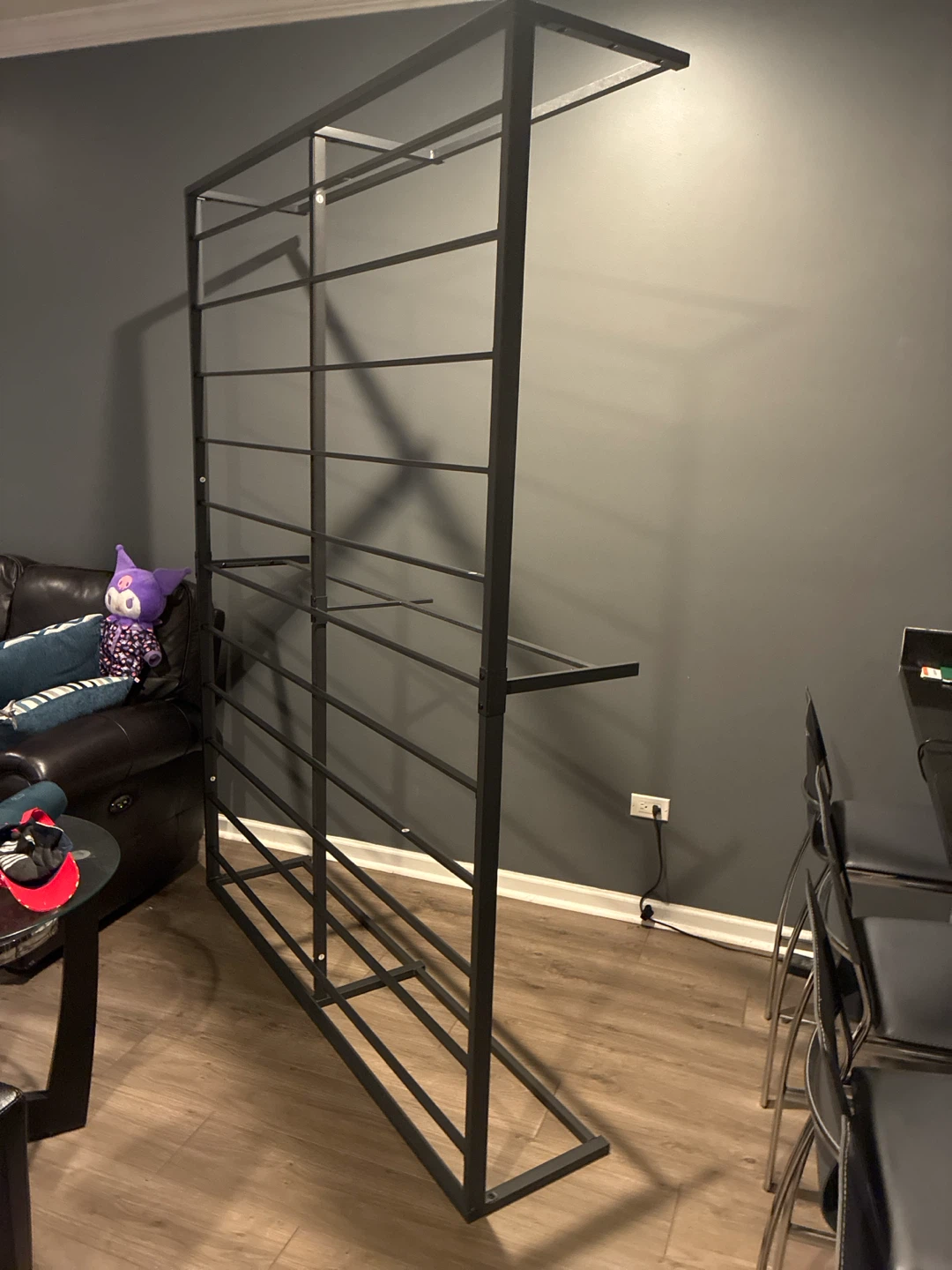Black Metal queen size bed frame - photo 2
