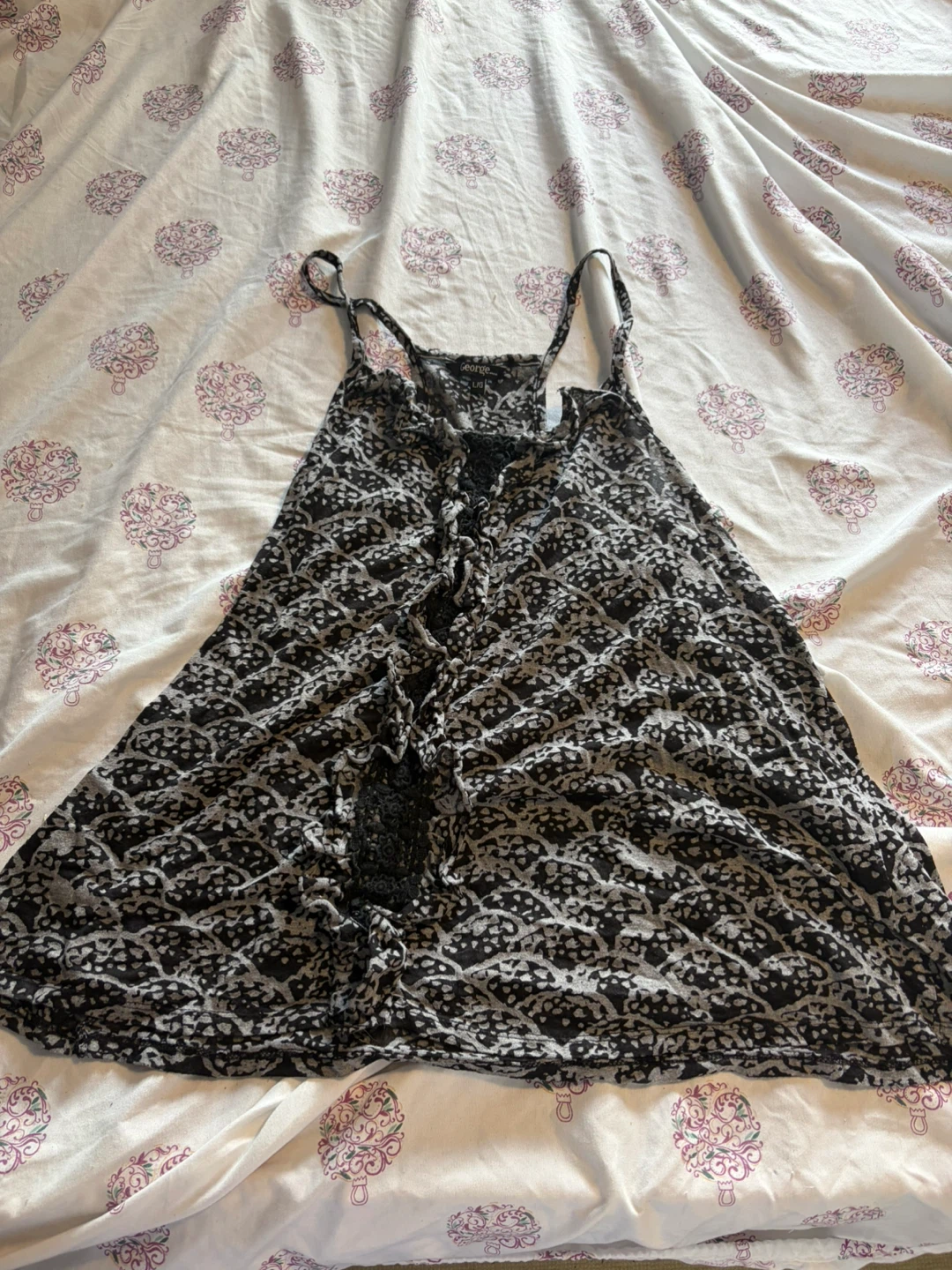 George patterned tank top