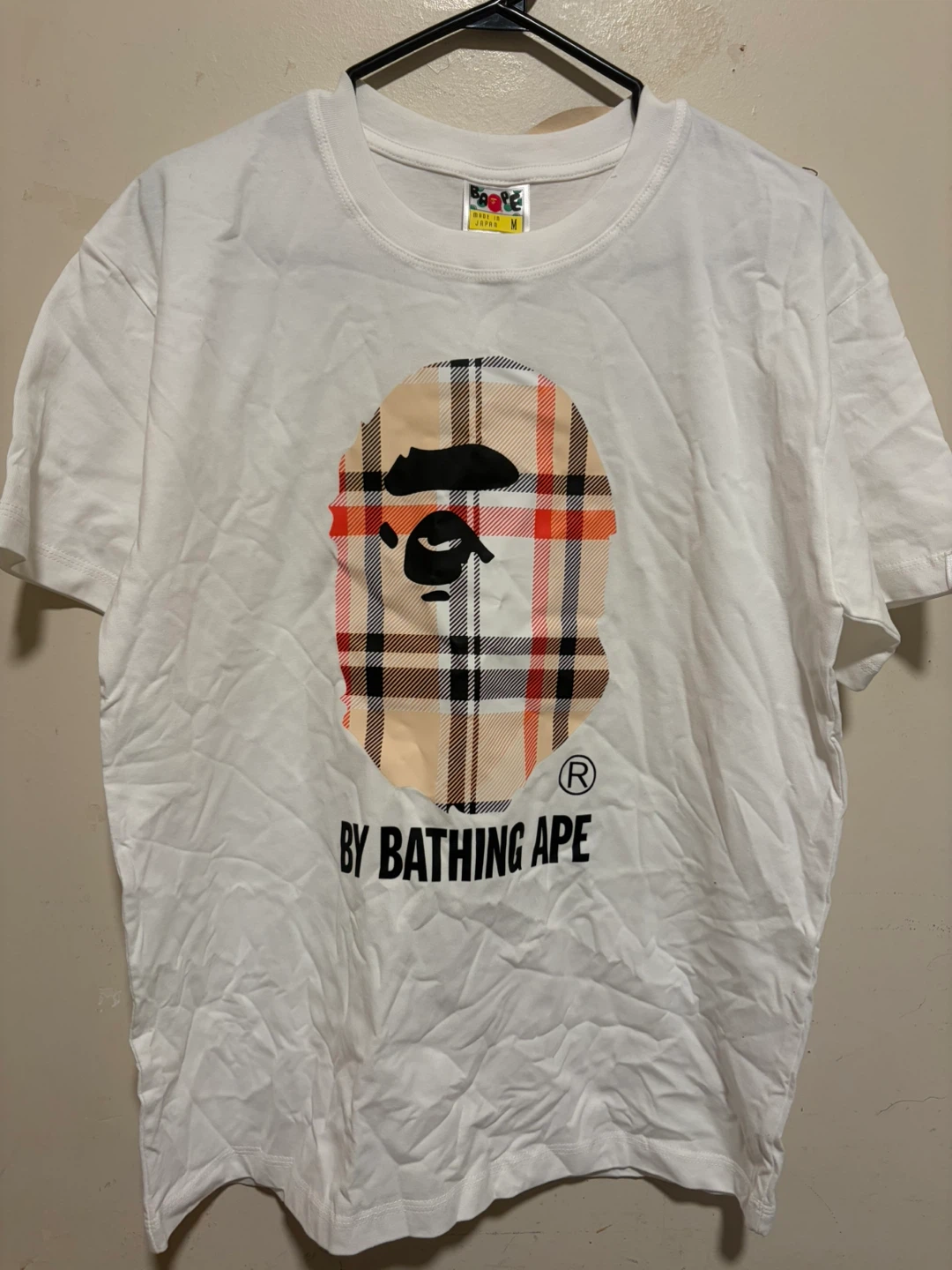 White bape x Burberry T-shirt