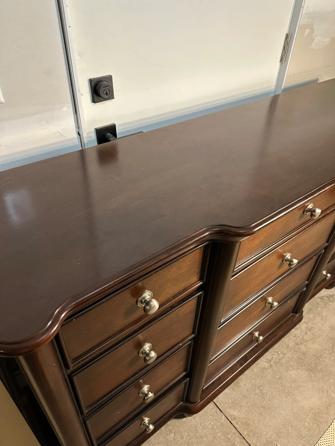 Dark Brown Wooden Bedroom Set - includes Dresser, and Nightstand - photo 5